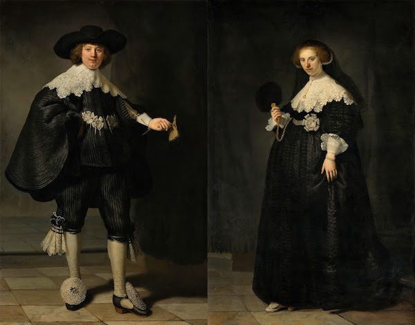 Pendant portraits of Maerten Soolmans and Oopjen Coppit, Rembrandt