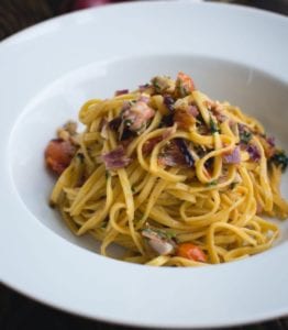 Resep Spaghetti Carbonara Dengan Telur Pewarna b