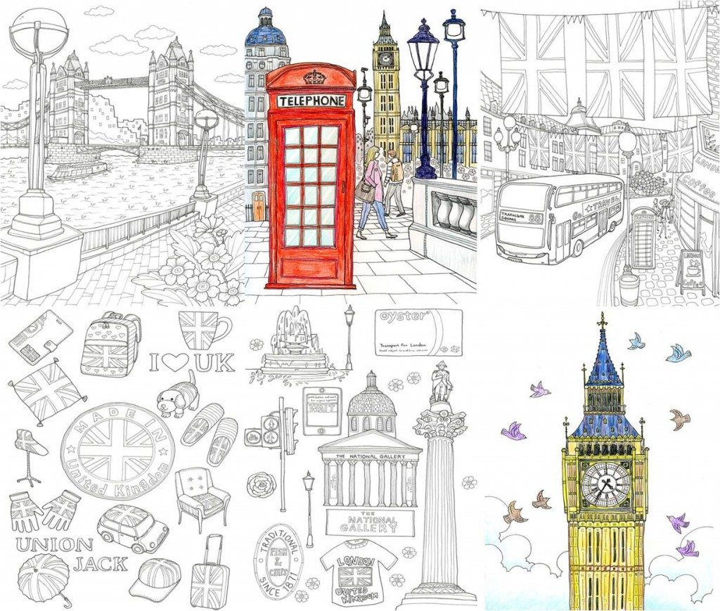 Раскраска Лондон для детей