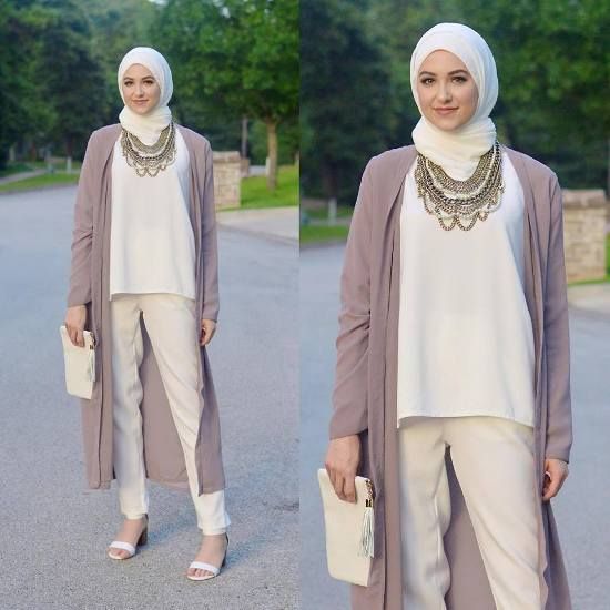 Pastel Muslimah And tudung outfit