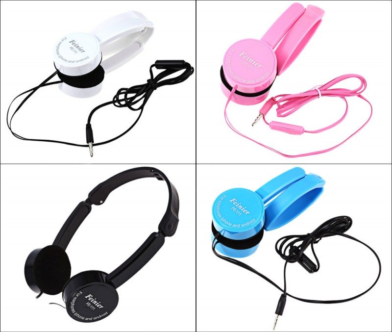 Retractable Foldable Headphone with Mic Stereo Bass