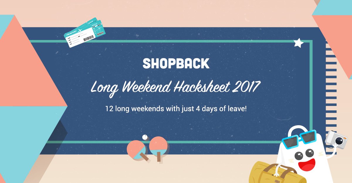ShopBack Long Weekend Cheatsheet 2017