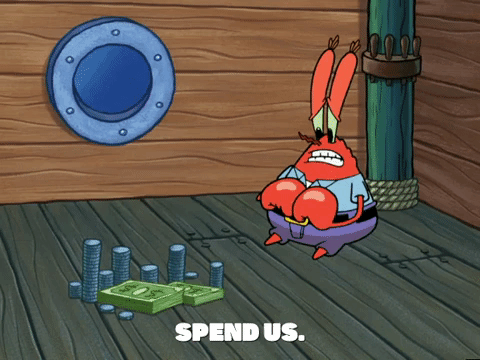 mr krabby money talks spongebob squarepants