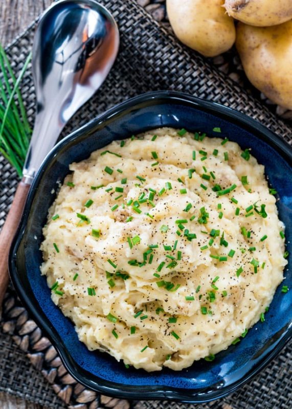 Cheesy Garlic Mashed Potatoes