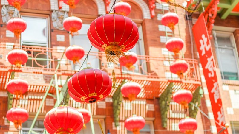 red Chinese lanterns