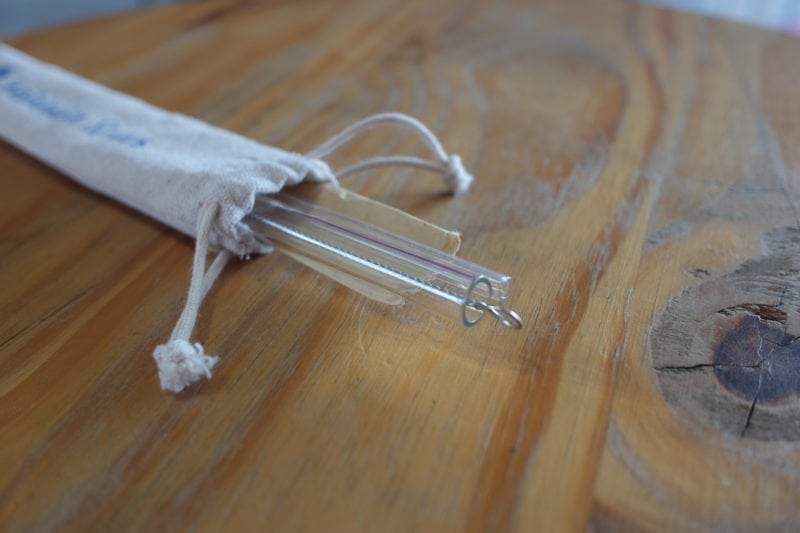 glass straw from seastainable