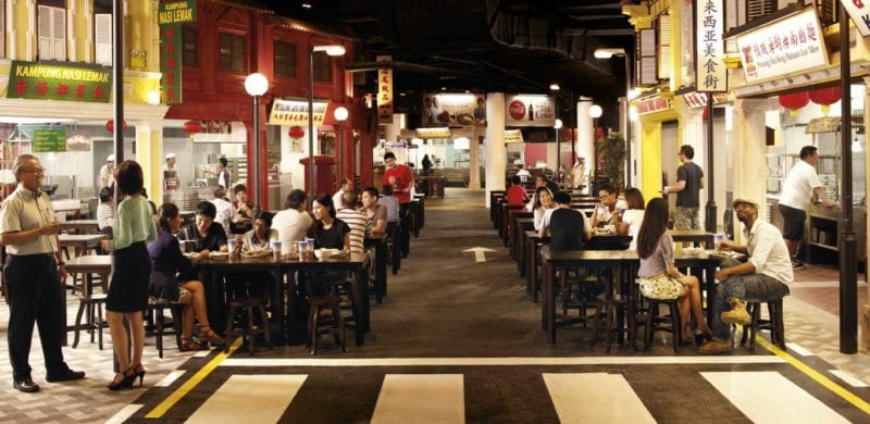 Malaysian Food Street interior Resorts World Sentosa