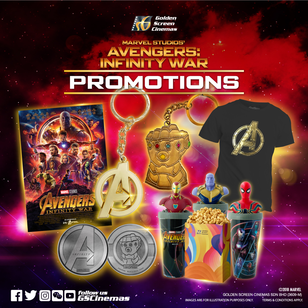GSC membership promotion with tee, tumblers, poster and key chain of Avengers