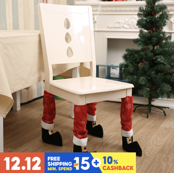 christmas chair leg cover decorations