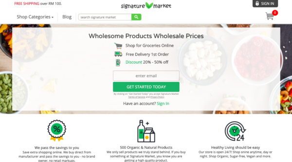 organic online grocer