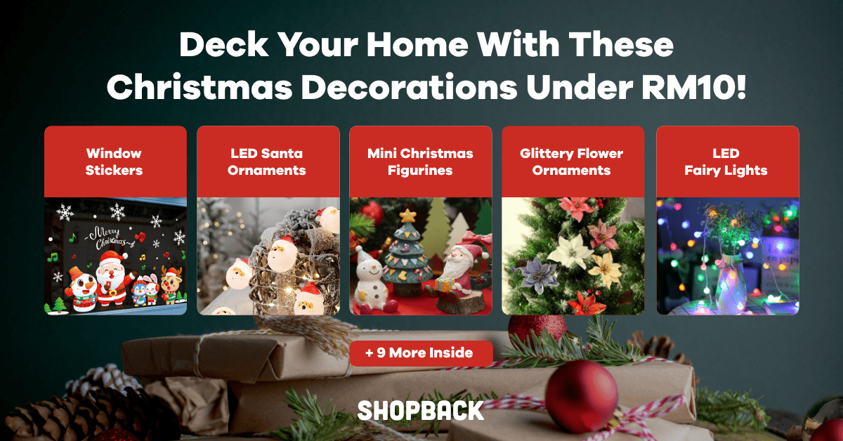 Deck Your Home With These Christmas Decorations For Less Than RM10!