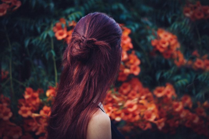 Mulled red wine colour hair 