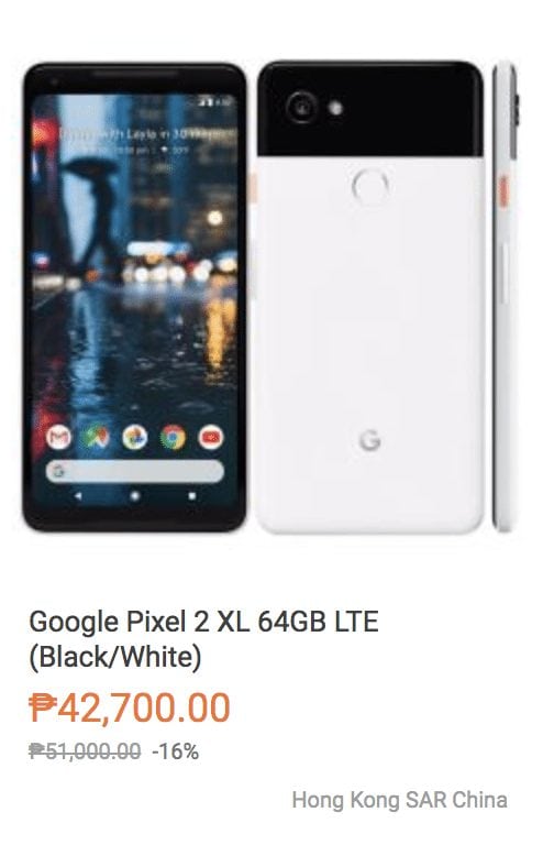 google pixel smartphone