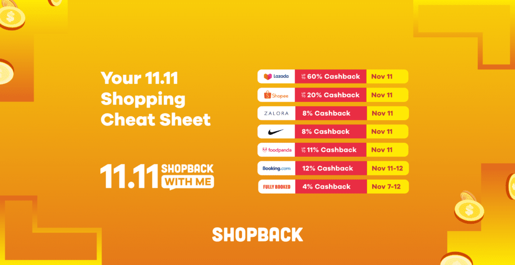 shopback cheat sheet