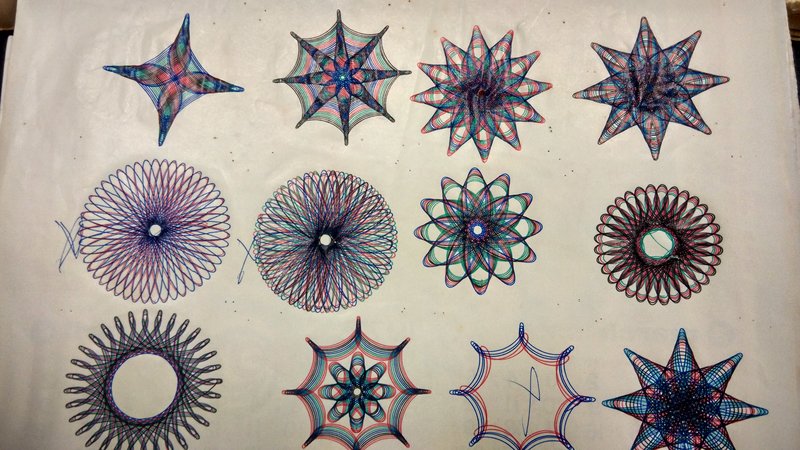 Spirograph drawings