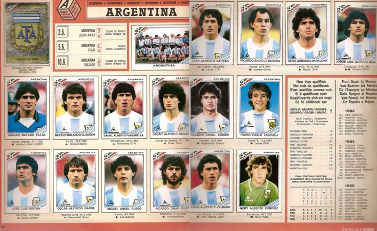 1986 world cup sticker book - argentina maradona