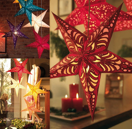 Light-up Christmas Decorative Star Mobiles