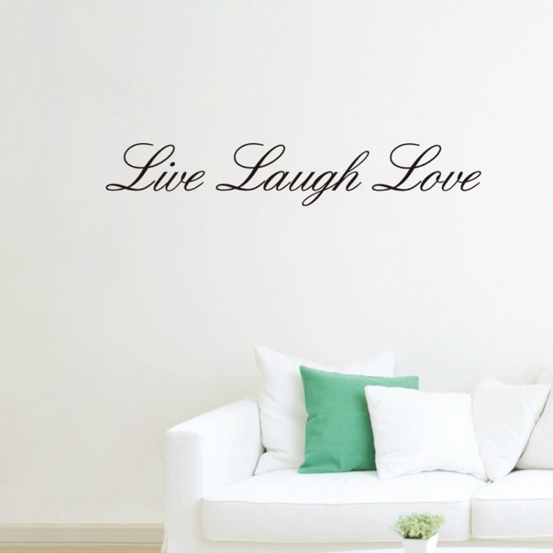 Live Laugh Love Letter PVC Removable Room Vinyl Decal DIY Wall Sticker (EXPORT)   SGD 4.30