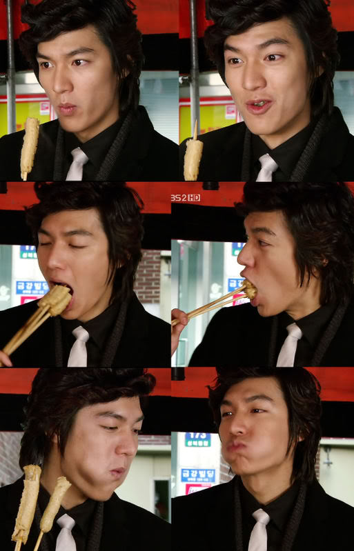 Boys Over Flowers Goo Jun Pyo eating odeng