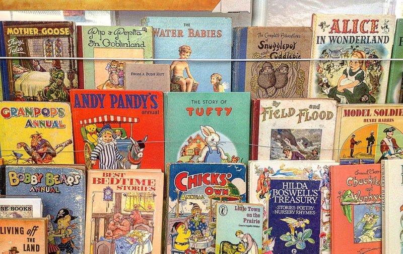 Vintage children's storybook at The Retro Factory flea market