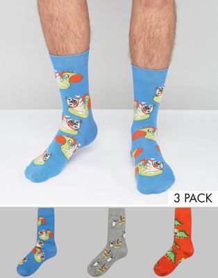 Socks With Pug Design