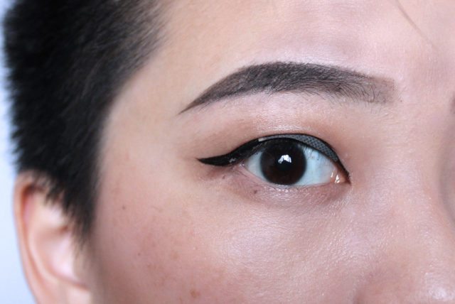 nude double eyelid tape with makeup