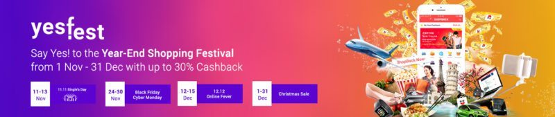 ShopBack YesFest year end shopping sale