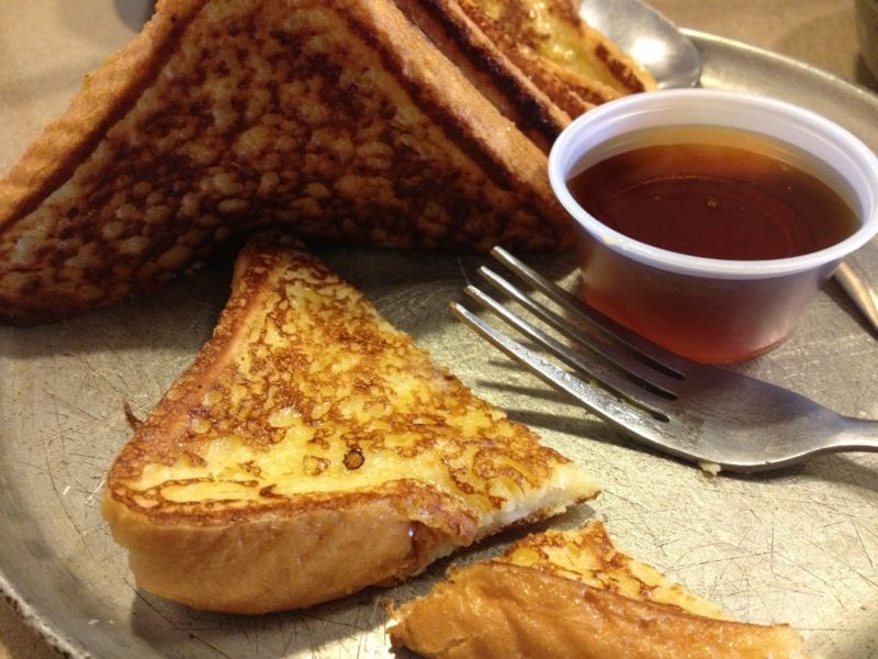 French toast with honey