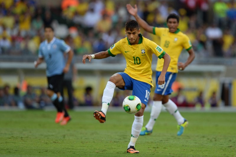 Neymar Playing in the Fifa World Cup 2018 Qualifiers