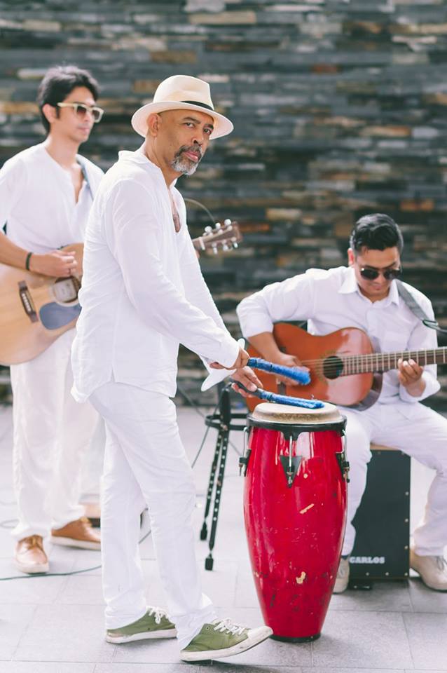 Latin jazz band at Bob's Bar Capella Hotel Sentosa island