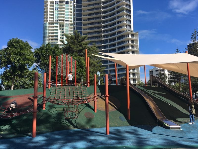 Playground facilities at park