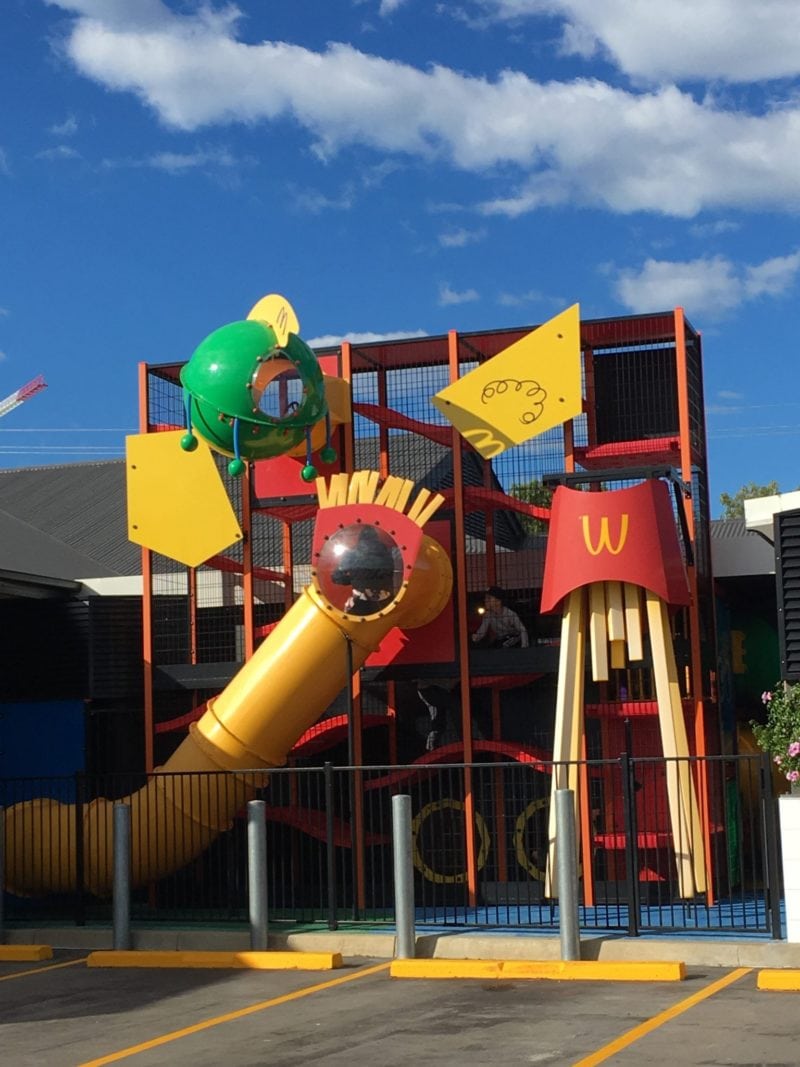 Colourful playground at McDonalds