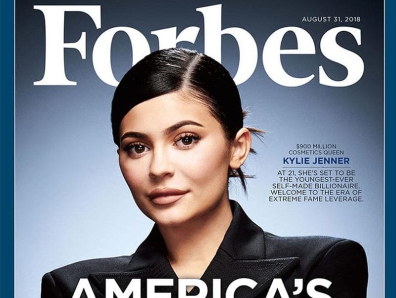 Kylie Jenner on the cover of Forbes