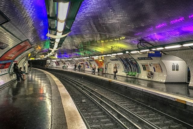 Europe Paris Metro Station