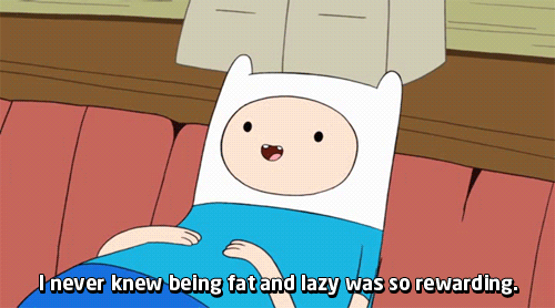 Adventure Time Finn Fat & Lazy