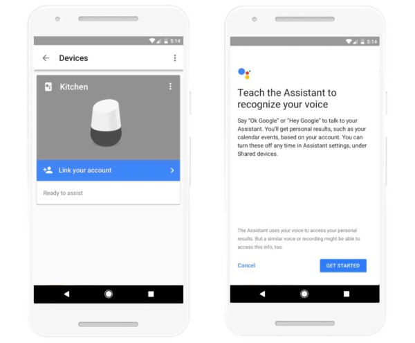 Google Assistant Multi User Support