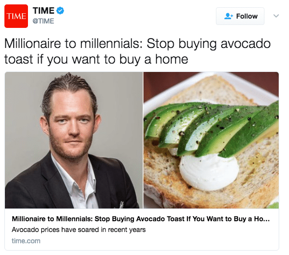 Millennial Avocado Toast