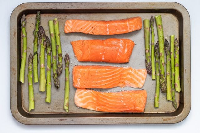 Salmon Fillets In A Tray