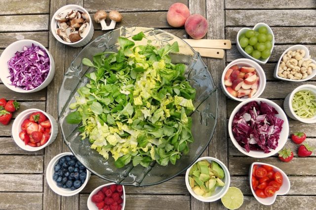 Healthy Salad Bowl Fruits