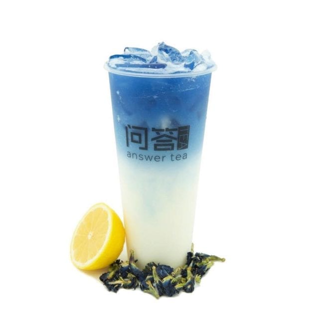 Bubble Tea | Lemon Butterfly Milk Tea with Black Pearl