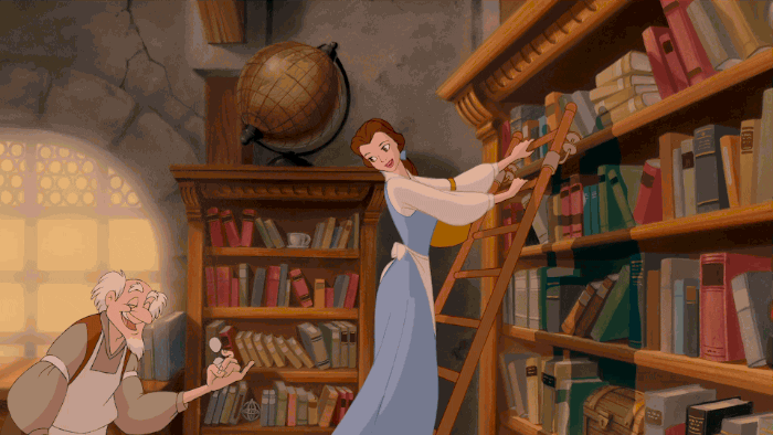 Belle In A Library
