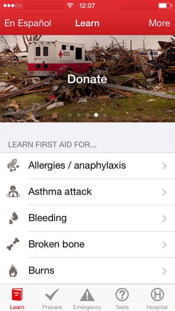 red cross first aid app