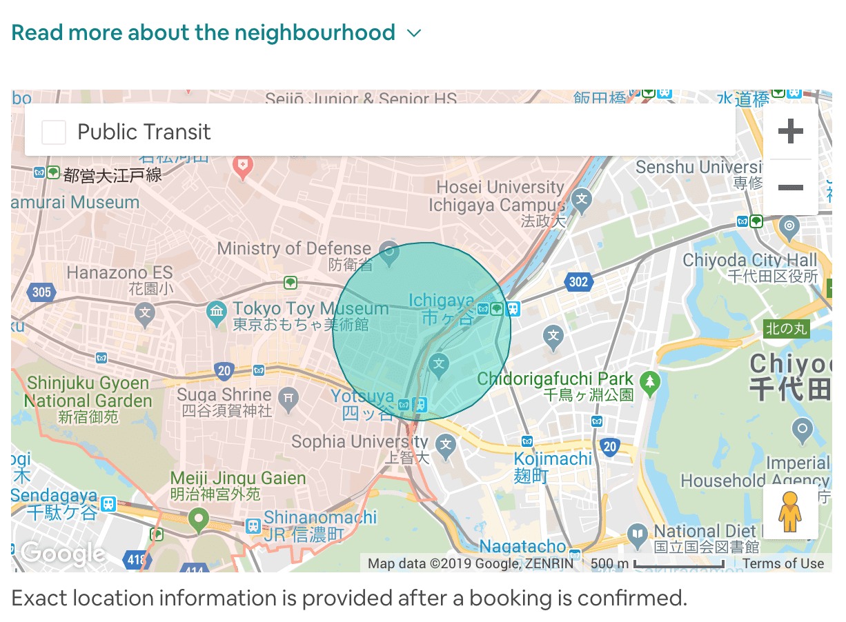 Airbnb map