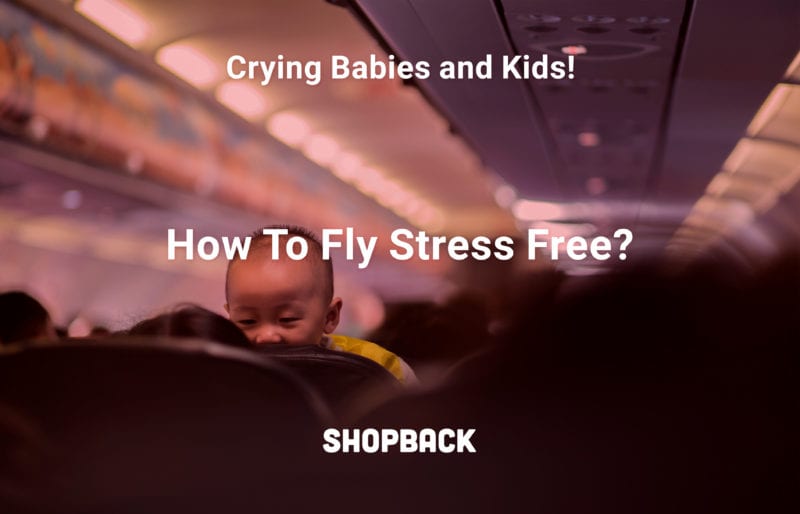 shopback header baby and kids flying on plane