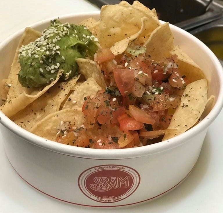 mexican nachos and korean fusion bowl