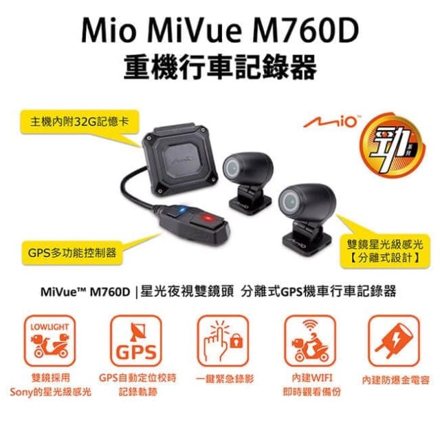 Mio：MiVue M760D