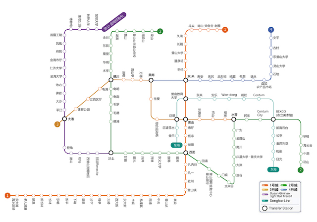 釜山地鐵圖